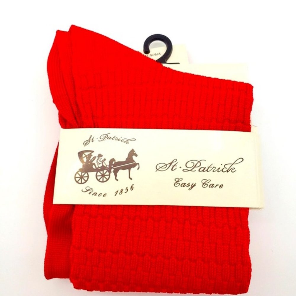 Men’s Red Silky Dress Socks